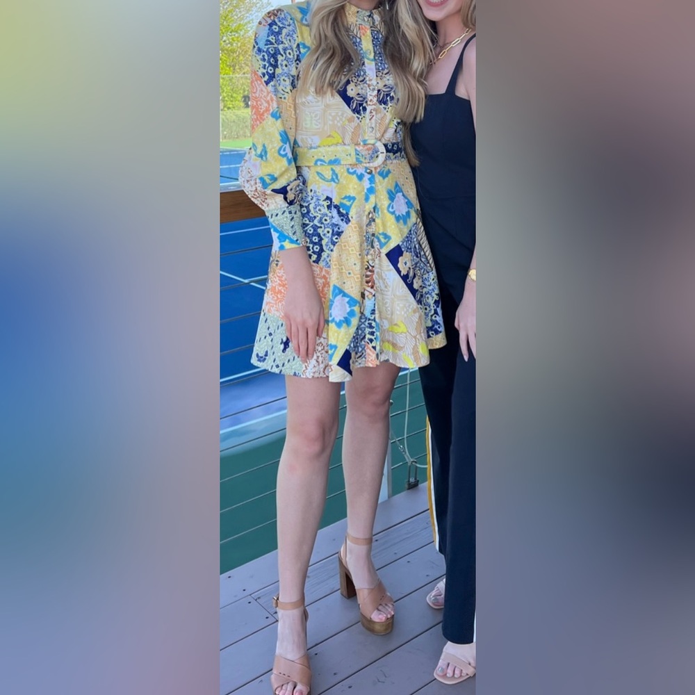 Retro long sleeve mini dress!